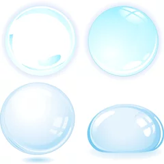 Door stickers Draw Bolle d'acqua-Water Bubbles-Vector