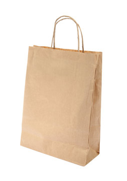 Shopping paper bag with clipping path