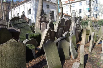 Keuken spatwand met foto Old Jewish Cemetery, Prague © Ivanphoto