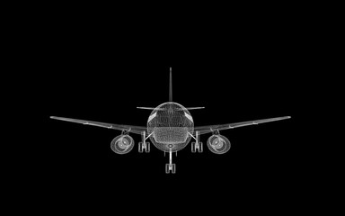 commercial airplane x-ray