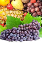 Colorful healthy fresh fruit. Shot in a studio