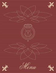 menu book cover