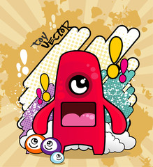 abstract cartoon vector design