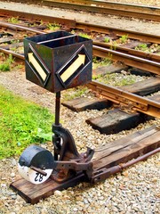 Old railway switch