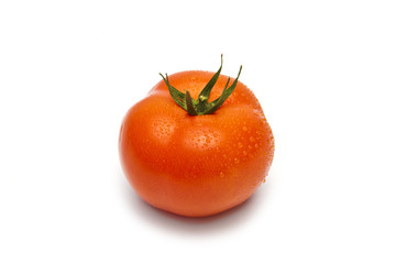 tomato with waterdrops