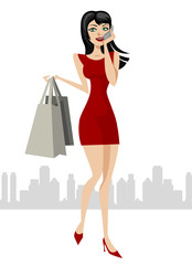 shopping girl
