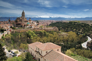 Fototapeta premium The last Gothic cathedral built in world in Segovia