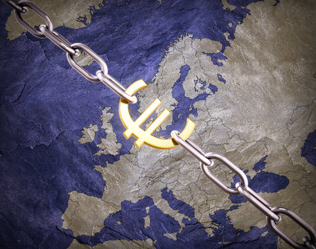 Euro currency concept illustration