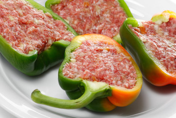 Paprikaschoten mit Hackfleisch