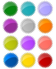 Set bunte Buttons II