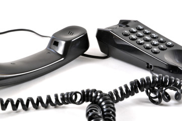 schwarzes telefon