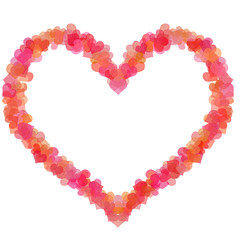 Obraz premium Happy Valentines Day Heart of Heart-Shaped Bokeh