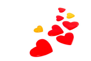 abstract background from hearts