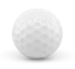 Balle de golf sur fond blanc 1