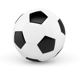 Obraz premium Ballon de football sur fond blanc 1