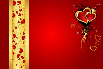 Valentine´s day greeting card vector