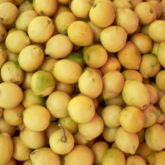 fresh lemons closeup, background