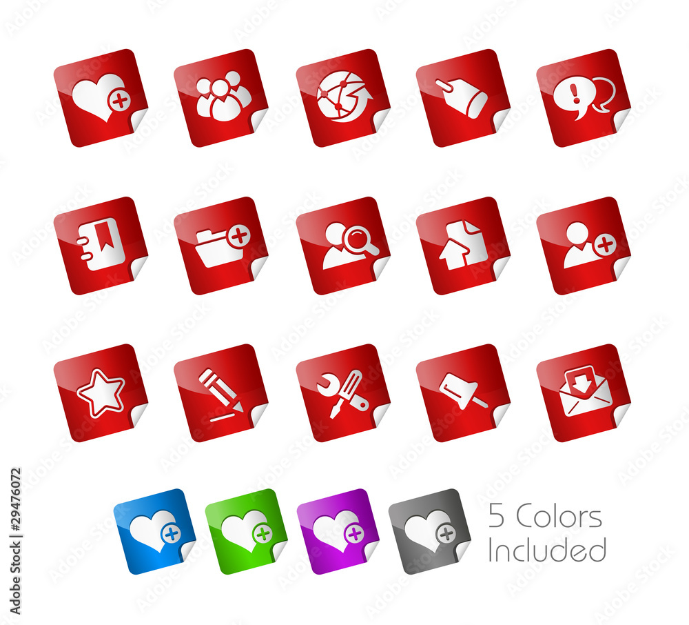 Poster internet & blog / the vector file includes 5 colors