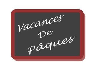 Obraz premium PANNEAU VACANCES DE PAQUES