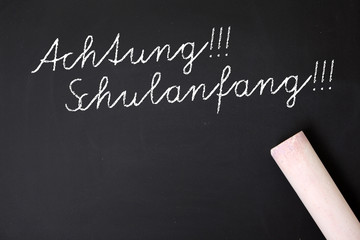 Achtung Schulanfang