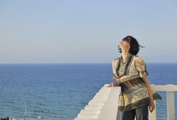 Fototapeta premium woman travel fashion