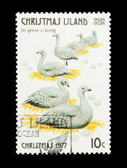 Christmas Island stamp sixth day of Christmas