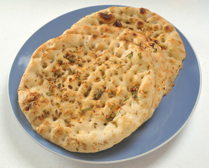 Garlic Naan Top View