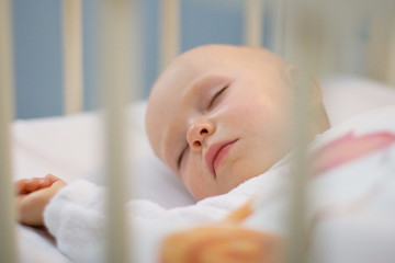 baby sleeping in crib