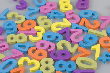 Fototapeta premium numeros en mousse