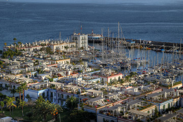 Fototapeta na wymiar Puerto de Mogan aerial, Gran Canaria, Spain