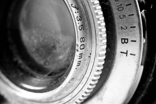 Vintage Reflex Camera Lens Angle Perspective