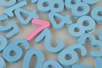 Naklejka premium numeros en mousse