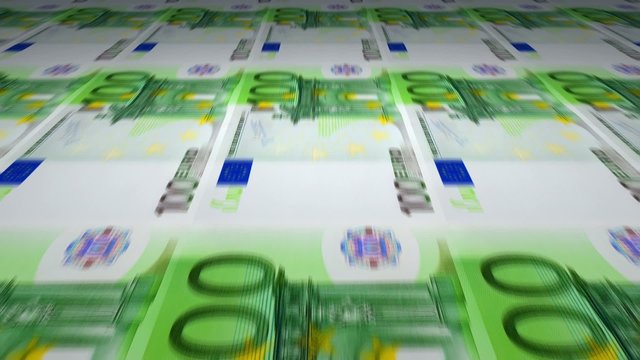 Printing of 100 Euro banknotes