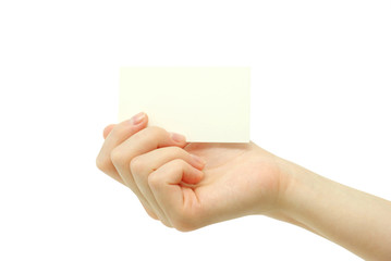Obraz premium card in hand