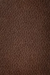 Papier Peint photo Lavable Cuir Texture de cuir marron naturel. Fermer.