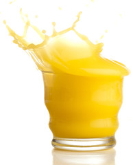Fototapeta na wymiar orange juice splash