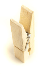 wooden clothes pin