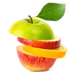 Fruit Mix wich green leaf