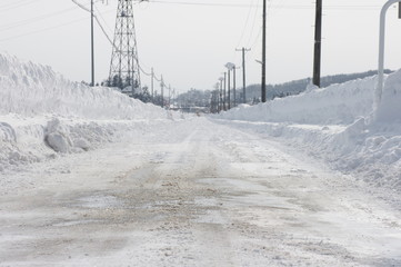 雪の道