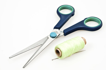 Thread and scissors