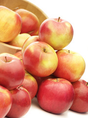 Red Apples On White Background