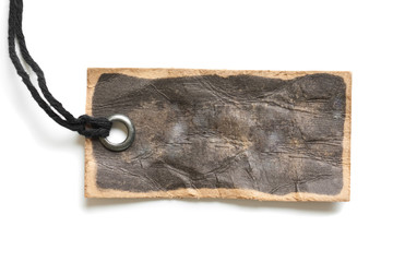 leather label