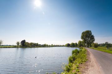 road along the amstel river