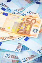 Few banknotes of 20 euro
