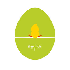 Easter Card Egg Easter Chick
