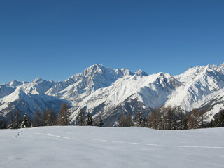 Fototapeta na wymiar Mont Blanc, Valle d'Aosta