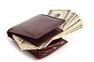purse with dollars