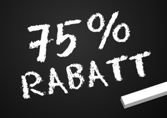 Tafel 75% RABATT