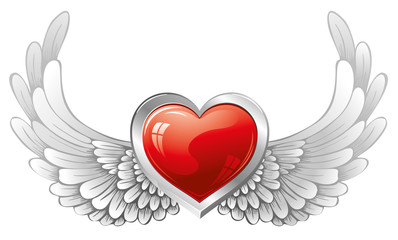 heart with wings