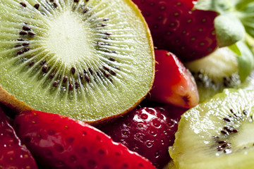 Kiwi and Strawberries
